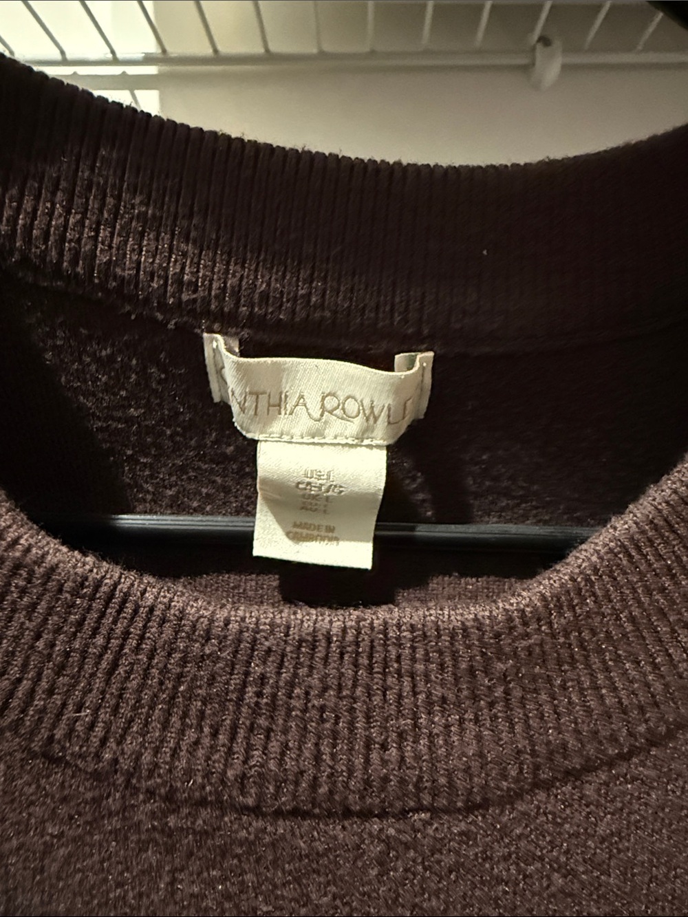 Sleeveless Knit Top in Deep Brown - Picture 2 of 4